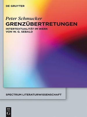 cover image of Grenzübertretungen
